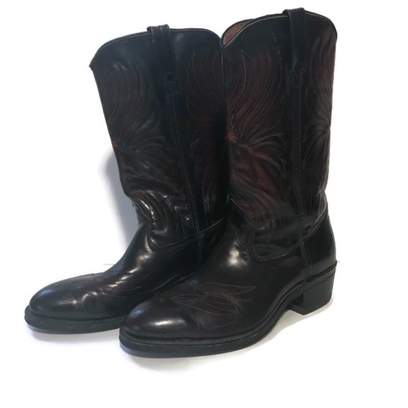 Iron Age Phoenix Rising Leather Steel Toe Cowboy Motorcycle Boots Size 8.5 - Picture 2 of 10